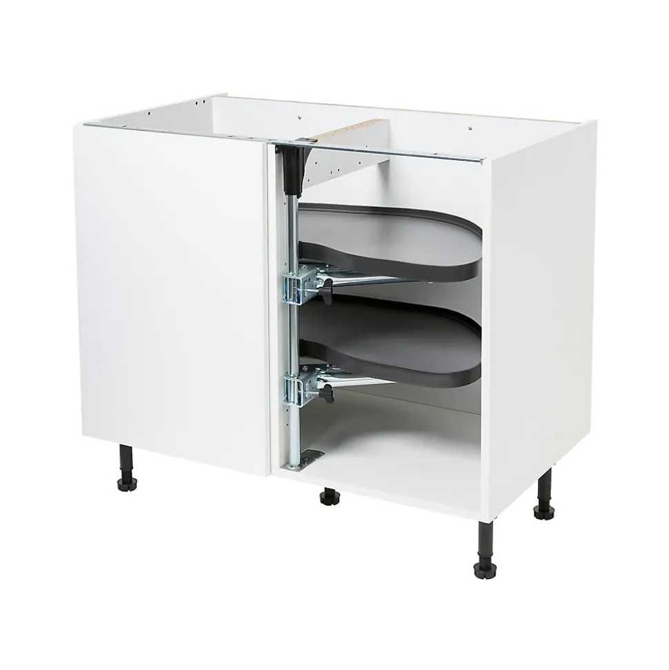 Rangement coulissant d'angle pour meuble de cuisine GoodHome Pebre 100 cm, droite