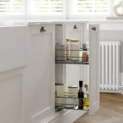 Rangement coulissant pour meuble de cuisine GoodHome Pebre 30 cm, 2 niveaux