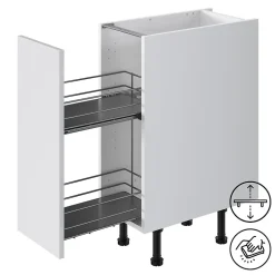 Rangement coulissant pour meuble de cuisine GoodHome Pebre 30 cm, 2 niveaux