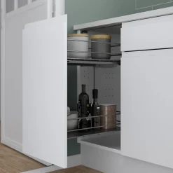 Rangement coulissant pour meuble de cuisine GoodHome Pebre 40 cm, 2 niveaux