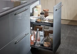 Rangement coulissant pour meuble de cuisine GoodHome Pebre 40 cm, 2 niveaux