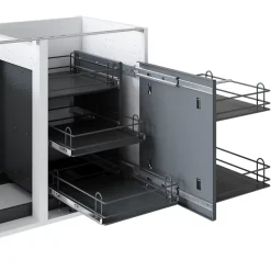 Rangement intérieur coulissant d'angle droit pour meuble de cuisine GoodHome Pebre 100 cm