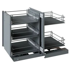 Rangement intérieur coulissant d'angle droit pour meuble de cuisine GoodHome Pebre 100 cm