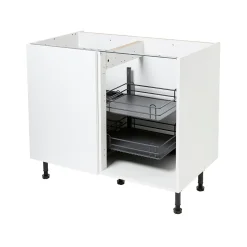 Rangement intérieur coulissant d'angle gauche pour meuble de cuisine GoodHome Pebre 100 cm