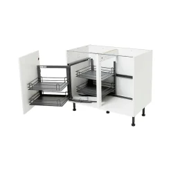 Rangement intérieur coulissant d'angle gauche pour meuble de cuisine GoodHome Pebre 100 cm