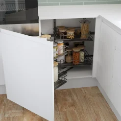 Rangement intérieur coulissant d'angle droit pour meuble de cuisine GoodHome Pebre 50 cm