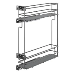 Rangement épices coulissant pour meuble de cuisine GoodHome Pebre 15 cm, 2 niveaux