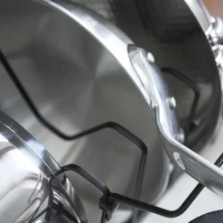 Rangement poêles et couvercles extensible en acier