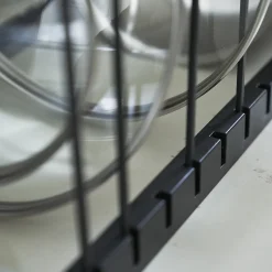 Rangement poêles et couvercles extensible en acier