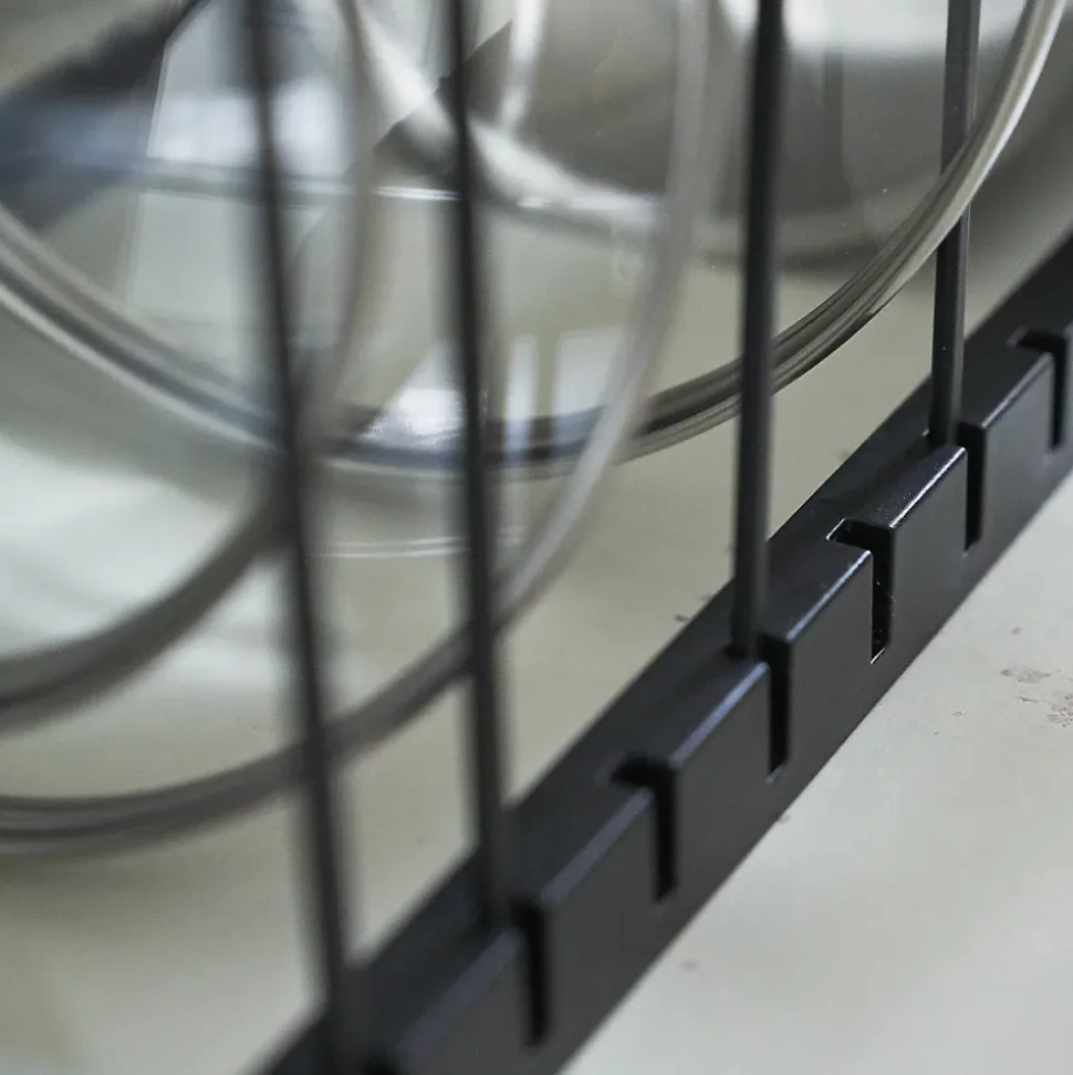 Rangement poêles et couvercles extensible en acier