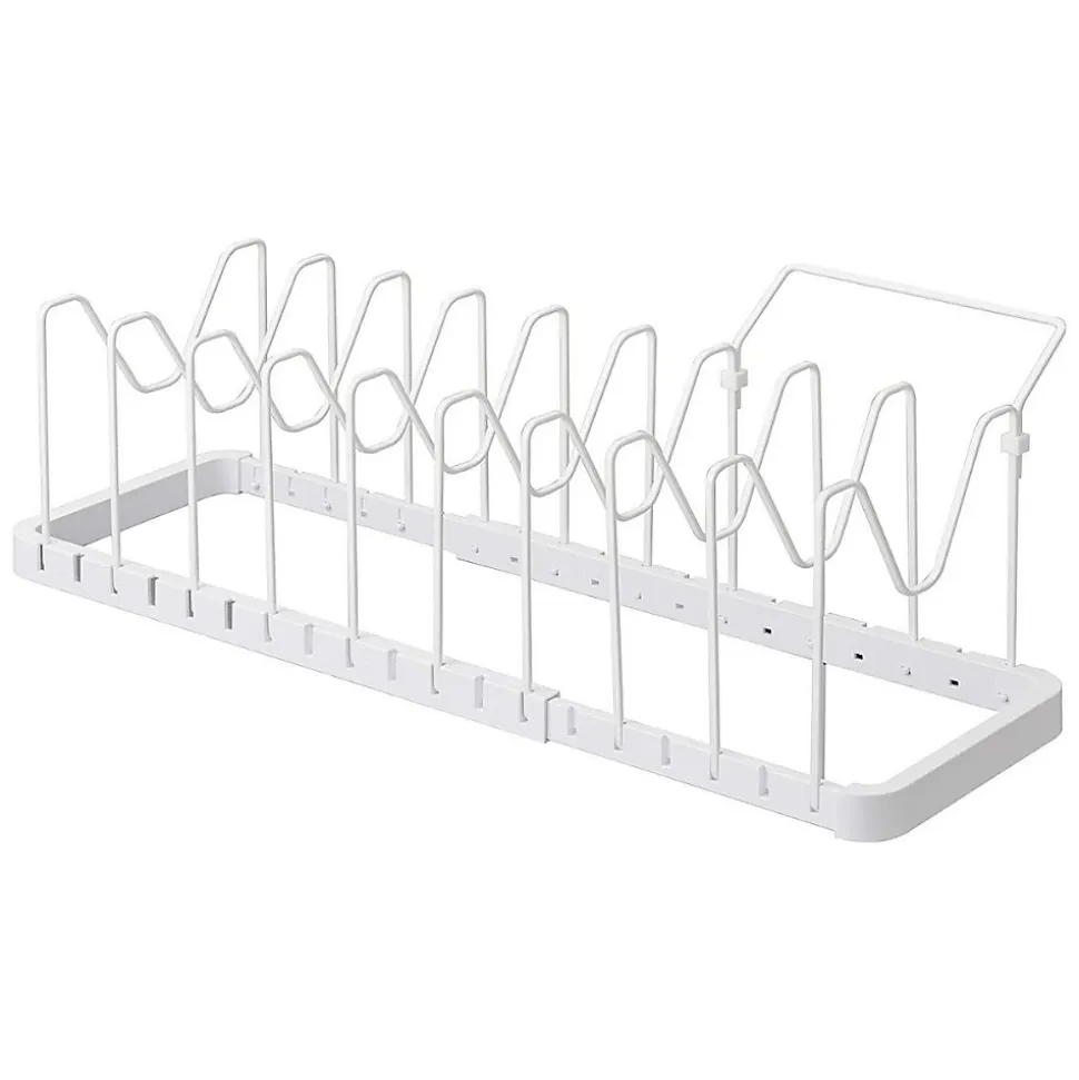 Rangement poêles et couvercles extensible en acier