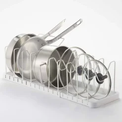 Rangement poêles et couvercles extensible en acier