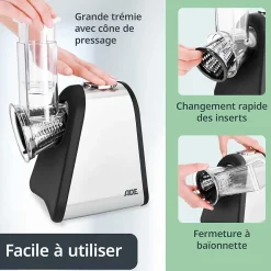 Rape electrique ADE ADE4260336178651 200W 4 inserts inox