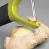 Rasoir à légumes à lame droite multipeel vert