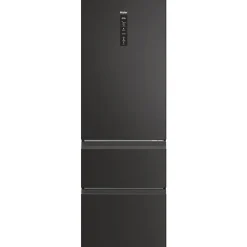 Refrigerateur - Frigo Combiné - HAIER - 3D 60 Series 5 HTW5618ENPT - Classe E - 360 L - 185 x 59,5 x 66,7 cm - Noir