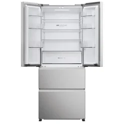 Refrigerateur Americain - Frigo multi-portes - HAIER - HFR3718ENMM - Classe E - 402 L 262 + 140 - 37 dB - Gris