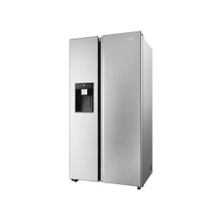 Refrigerateur Americain - Frigo Américain - HAIER - HSW59F18EIMM - Classe E - 601 L - 36 dB - Platinium