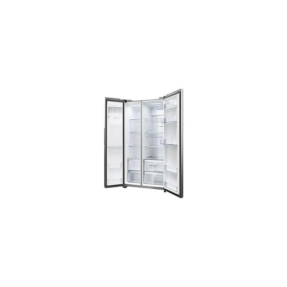 Refrigerateur Americain - Frigo Américain - HAIER - HSW59F18EIMM - Classe E - 601 L - 36 dB - Platinium