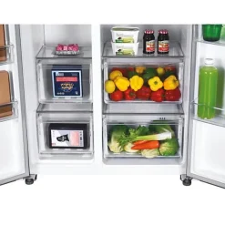 Refrigerateur Americain - Frigo Américain - CANDY - CHSBSO-6174XWD - Classe E - 529 L - 39 dB - Inox