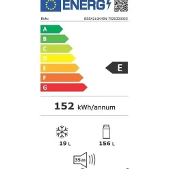 Réfrigérateur 1 porte 54cm 175l encastrable Beko BSSA210K4SN série b100