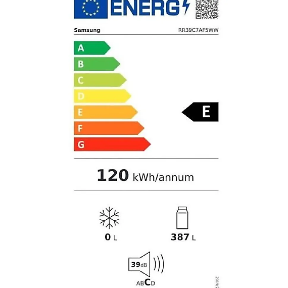 Réfrigérateur 1 porte 59.5cm 387l Samsung RR39C7AF5WW