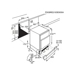 Réfrigérateur 1 porte Electrolux ELB3AE82YY Integrable 82 cm