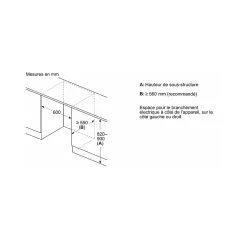 Réfrigérateur 1 porte intégrable à pantographe 134l Siemens KU21RADE0