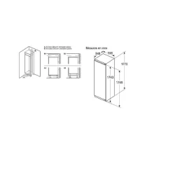 Réfrigérateur 1 porte intégrable à pantographe 310l blanc Bosch KIR81VFE0