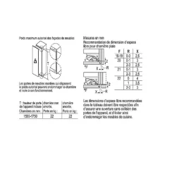 Réfrigérateur 1 porte intégrable à pantographe 310l blanc Bosch KIR81VFE0