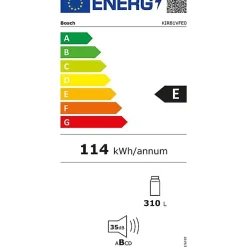 Réfrigérateur 1 porte intégrable à pantographe 310l blanc Bosch KIR81VFE0