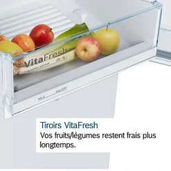 Réfrigérateur 1 porte intégrable à glissière 346l Bosch KSV36VLDP série 2