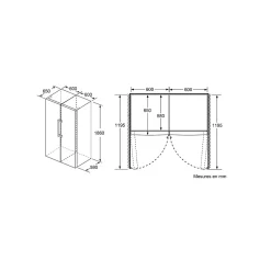 Réfrigérateur 1 porte intégrable à glissière 346l Bosch KSV36VLDP série 2