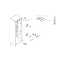 Réfrigérateur 1 porte intégrable à glissières 310l blanc Siemens KI81RVFE0