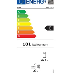 Réfrigérateur 1 porte intégrable à glissières 204l Bosch KIR415SE0 série 2