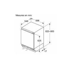 Réfrigérateur 1 porte 110l blanc Bosch KUL22VFD0