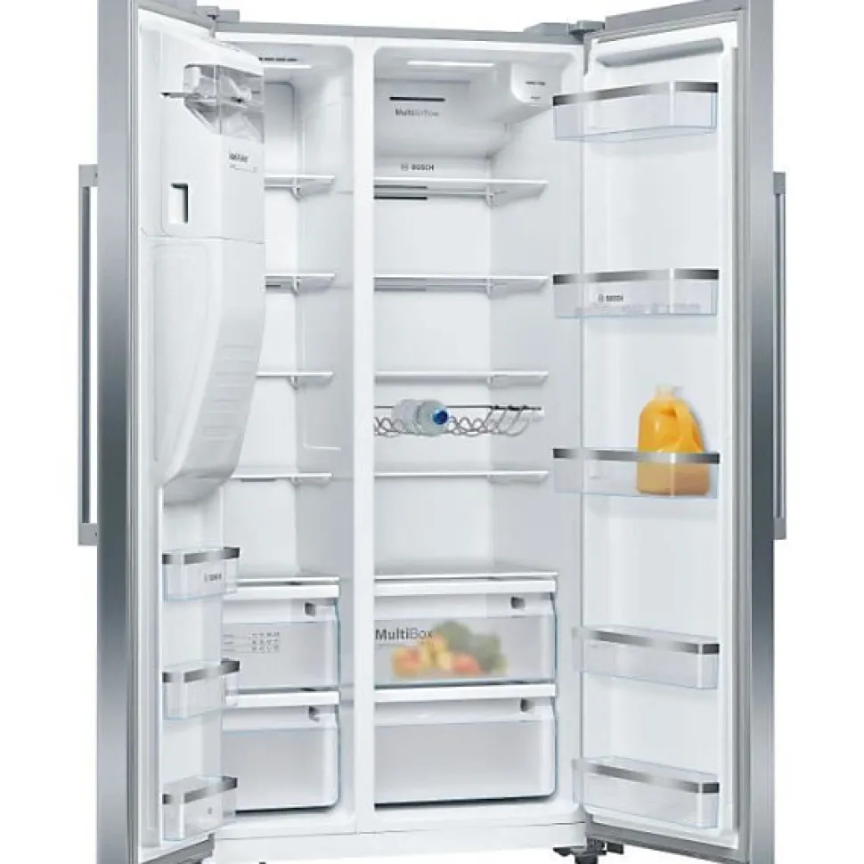 Réfrigérateur américain - BOSCH SER6 - KAD93AIDP - Machine a glaçons - Classe D - 562 L - 178,7 x 90,8 x 70,7 cm - Acier bro