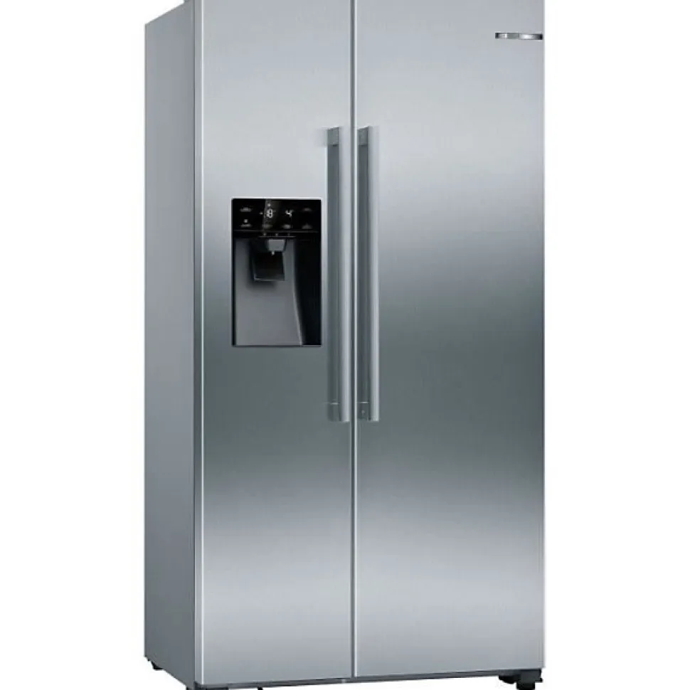Réfrigérateur américain - BOSCH SER6 - KAD93AIDP - Machine a glaçons - Classe D - 562 L - 178,7 x 90,8 x 70,7 cm - Acier bro