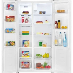 Réfrigérateur américain avec congélateur 442L Blanc Bomann SBS7344-Blanc