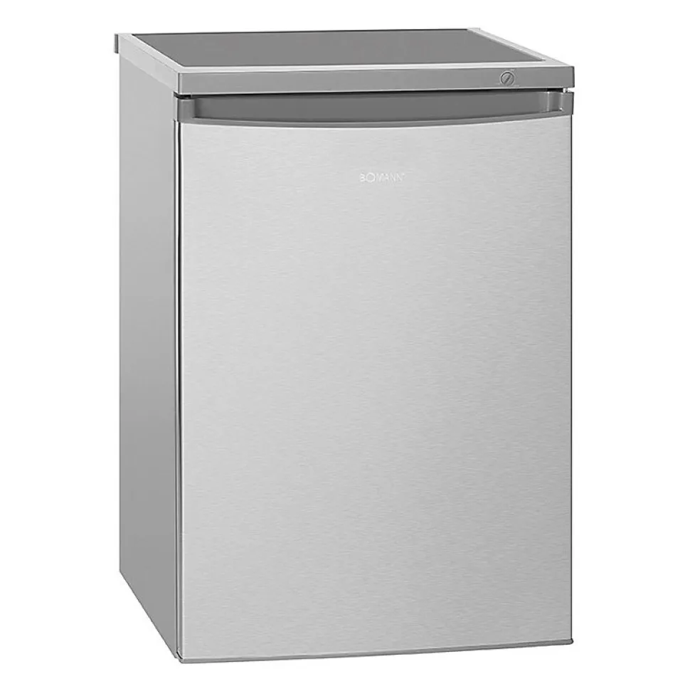 Réfrigérateur avec petit congélateur 120L inox Bomann KS 2184.1 inox