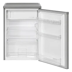 Réfrigérateur avec petit congélateur 120L inox Bomann KS 2184.1 inox