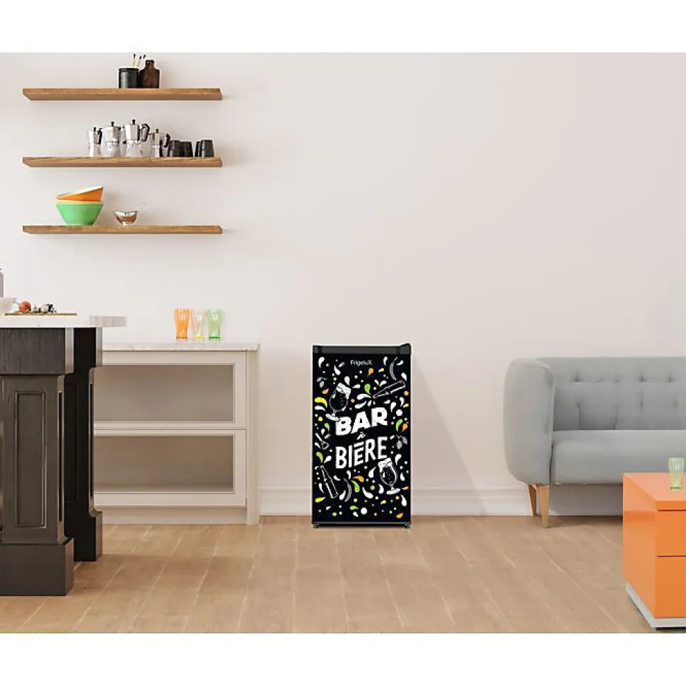 Réfrigérateur bar à bière 1 porte 49cm 88l Frigelux BAB89NE