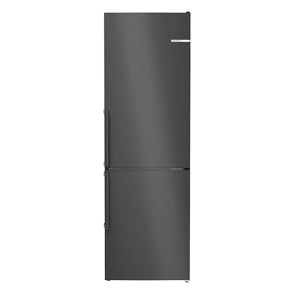 Réfrigérateur combiné - BOSCH - KGN36VXCT - Classe C - 321 L - 186 x 60 x 66,50 cm - Acier brossé noir