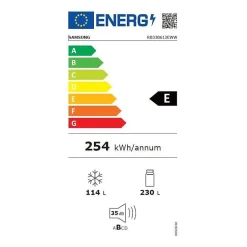 Réfrigérateur combiné 59.5cm 344l blanc Samsung RB33B612EWW