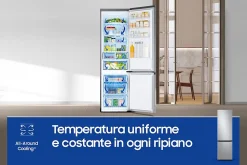 Réfrigérateur combiné 60cm 390l nofrost, gris Samsung RB38C603DSA