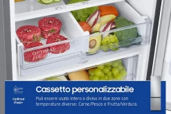 Réfrigérateur combiné 60cm 390l nofrost, gris Samsung RB38C603DSA