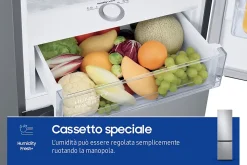 Réfrigérateur combiné 60cm 390l nofrost, gris Samsung RB38C603DSA