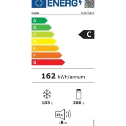 Réfrigérateur combiné 60cm 363l nofrost inox Bosch KGN39VLCT série 4