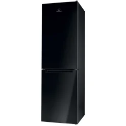 Réfrigérateur combiné 60cm 339l statique noir Indesit LI8S1EK
