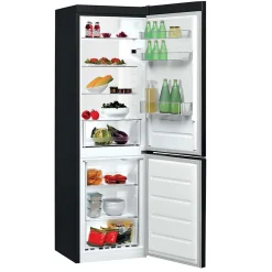 Réfrigérateur combiné 60cm 339l statique noir Indesit LI8S1EK