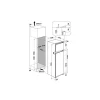 Réfrigérateur combiné intégrable à glissières 239l Whirlpool ART3642